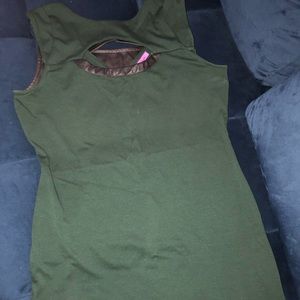 Dark green dress